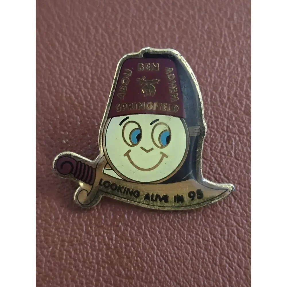 Abou Ben Adhem Shriners 1995 Looking Alive Commemorative Pin Collectible